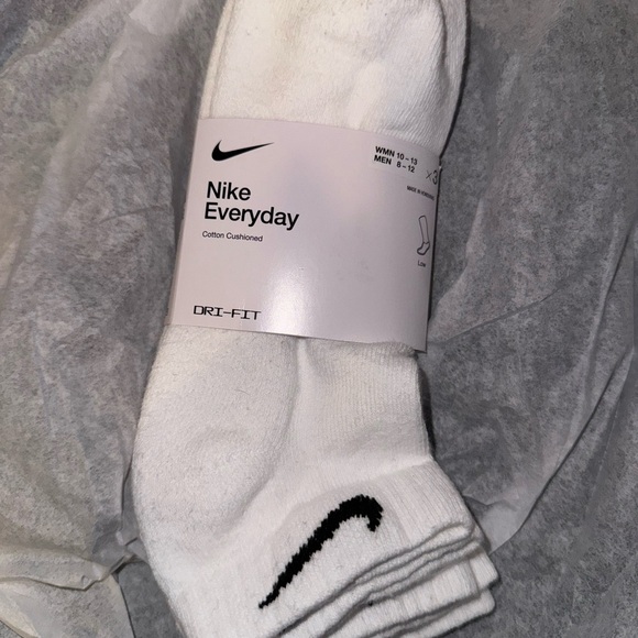 Nike Other - Nike Everyday White Socks LOW CUT 3pk